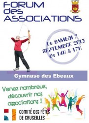 Affiche du forum des associations de Cruseilles 2013