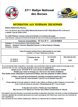 Informations aux riverains concernant le Rallye des Bornes 2017 (format PDF, 198 Ko)