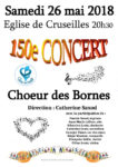 150e concert du Choeur des Bornes en l'église de Cruseilles le 26 mai 2018