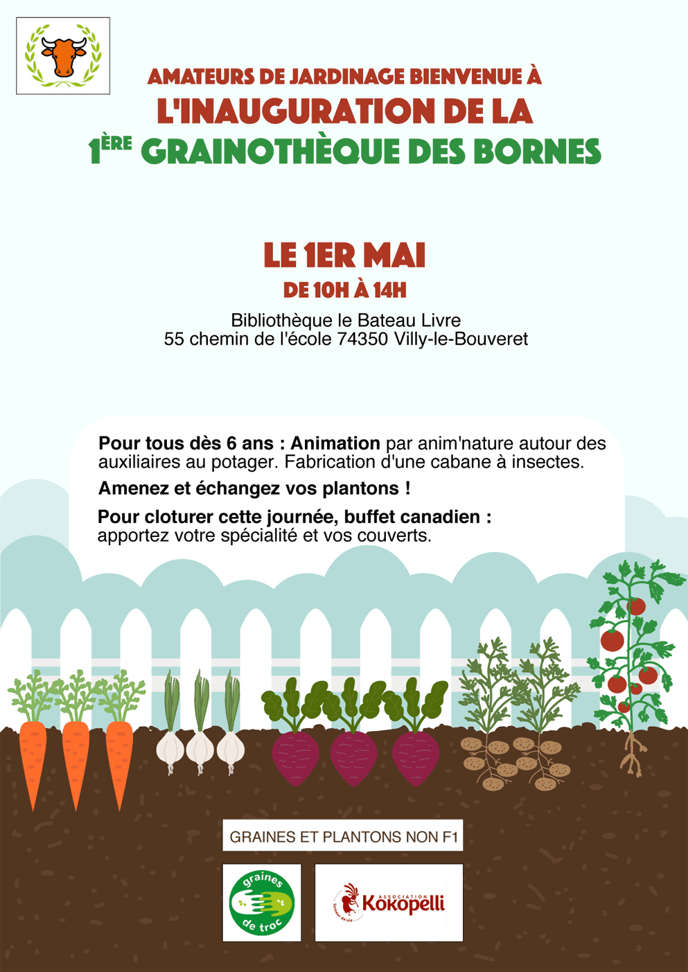 Inauguration de la 1ère grainothèque des Bornes