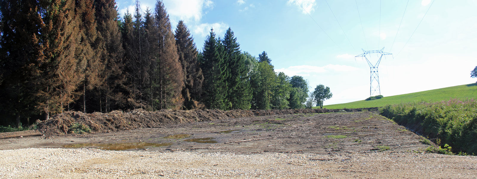 Plateforme de stockage de déchets verts de Menthonnex-en-Bornes