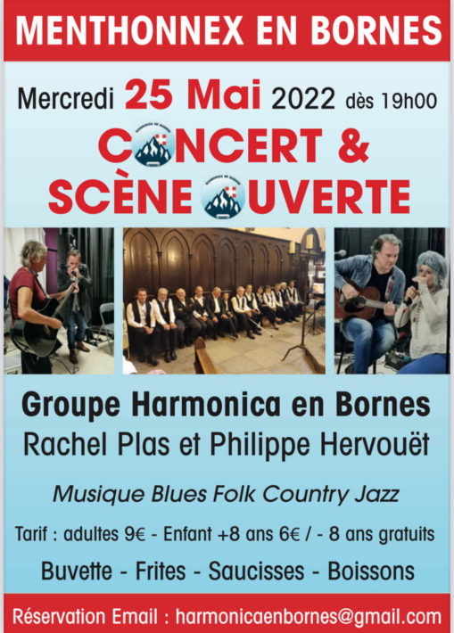 Concert de l'Harmonica en Bornes le 25 mai 2022