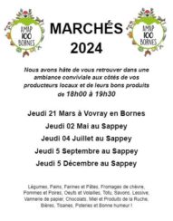 Marchés 2024 de l'AMAP 100 Bornes