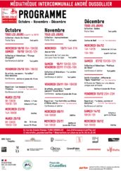 Programme d'octobre, novembre et décembre de la micro-folie de Cruseilles