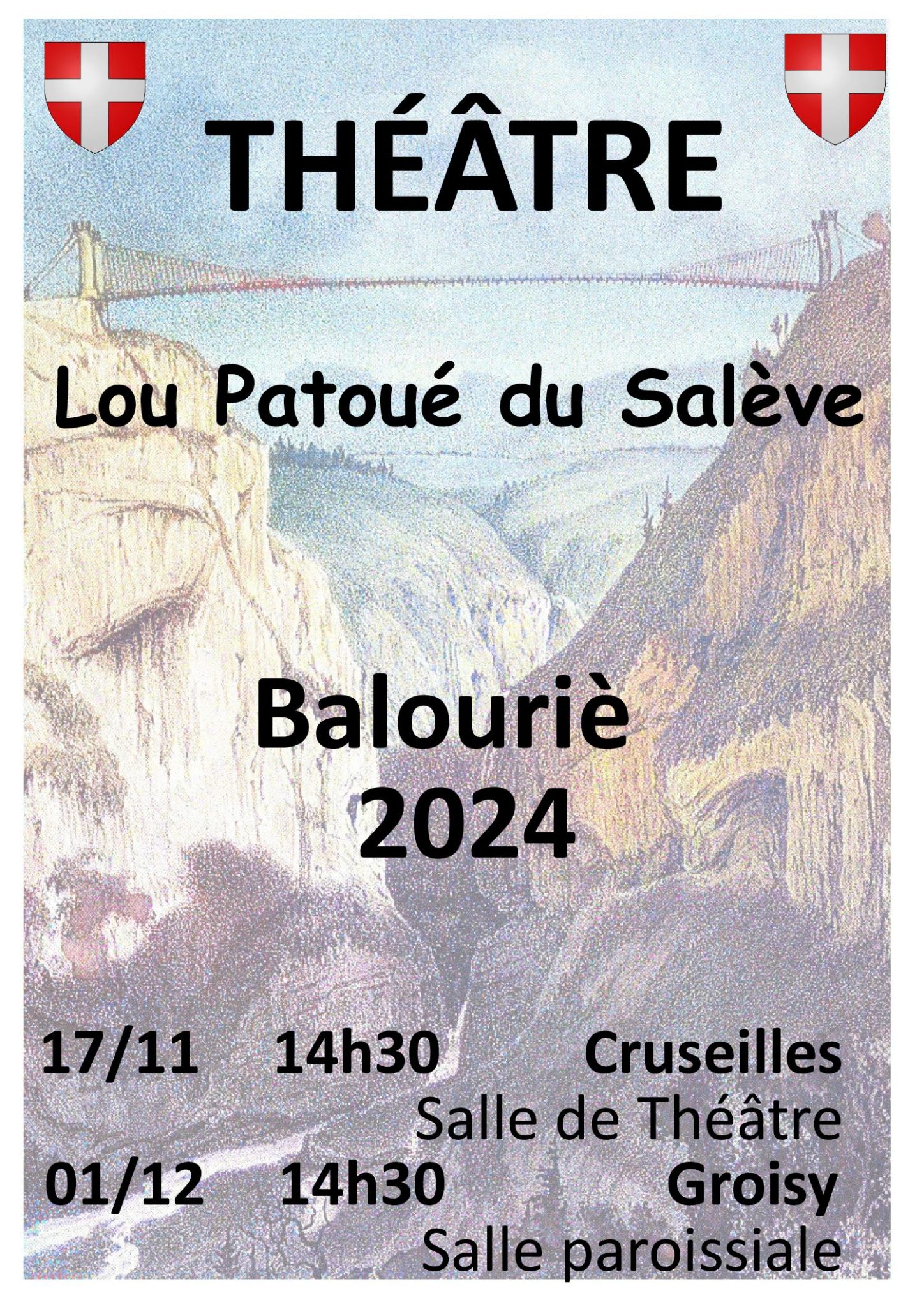 Représentation de théâtre Lou Patoué du Salève en 2024