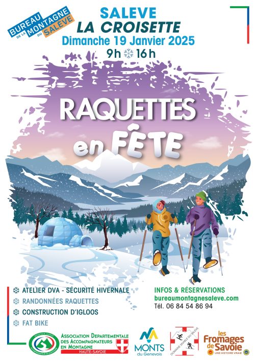 Raquettes en Fête au Salève le dimanche 19 janvier 2025